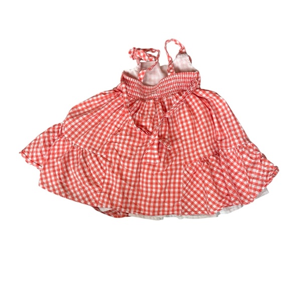 Tahiti orange  Gingham Dress - Picture 3 of 10